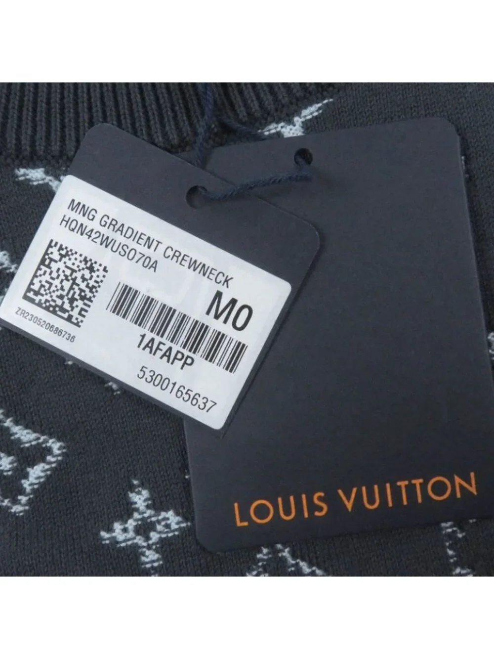 Louis Vuitton 2024 1 Afapp Monogram Gradient Crewneck Sweater Knit Blue Grey - Picture 9 of 9